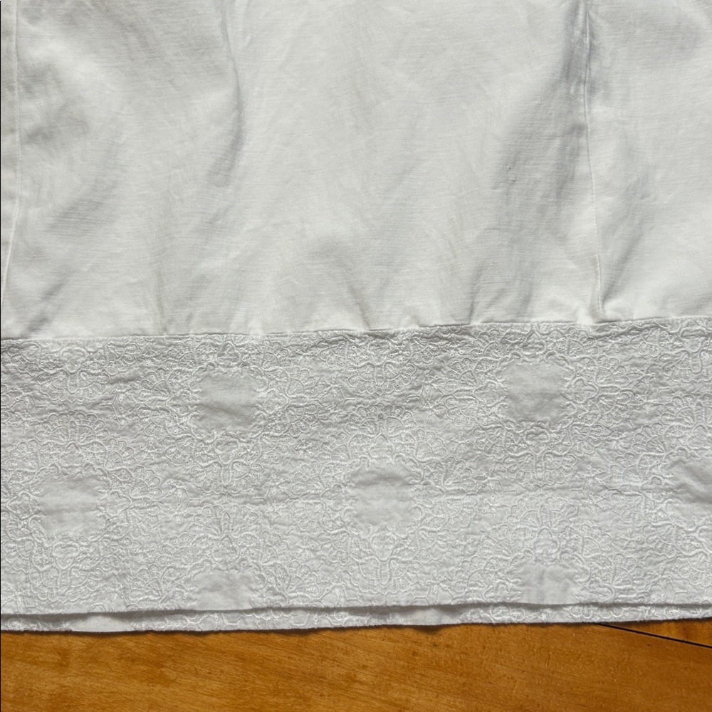 Etcetera White Sleeveless Textured Neckline & Hem Sheath Dress Summer Classy - Picture 4 of 11